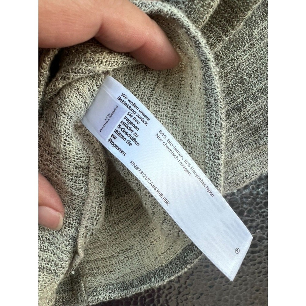 EILEEN FISHER WOMENS‎ TOP SIZE L ORGANIC LINEN/RECYCLED NYLON BLEND BOAT NECK - Picture 6 of 9